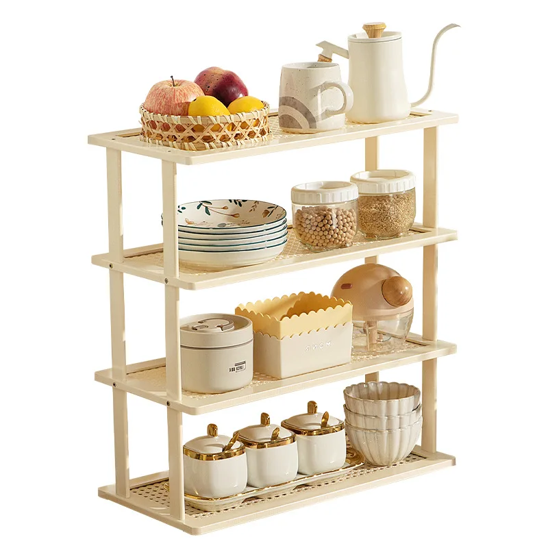 

Water cup storage rack, desktop cup holder imitation rattan tea set