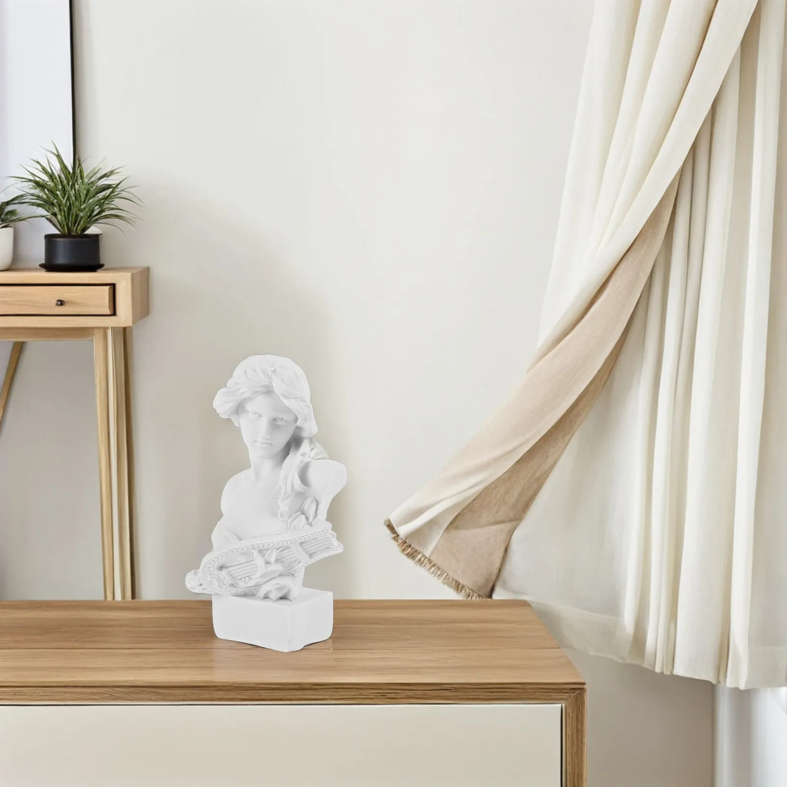 Roman Goddess Statue Resin Bust Classical Mythology Art Home Decor Living Room Shelf Decoration Sculpture