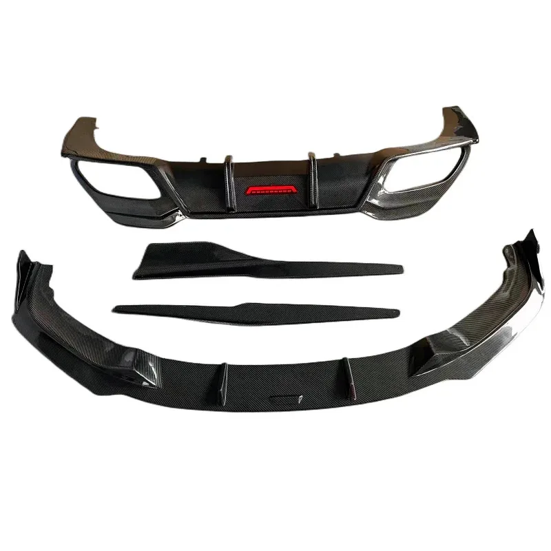 

For 8-series 840i G14 G15 TK Style with Front Bumper Edge LED Lights Rear Bumper Side Skirts Rear Spoiler Body Kit