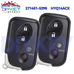DIYKEY Keyless Go HYQ14ACX 271451-5290 For Lexus RX350 RX450h LS460 LS600h CT200h GX460 2009-2016 Smart Remote Key 314.3MHz
