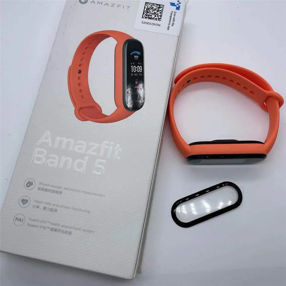 3D Curved TPU Coverage Screen Protector For Huami Amazfit Band 5 Smartwatch Protective Film Cover for Amazfit Band5 Accessories