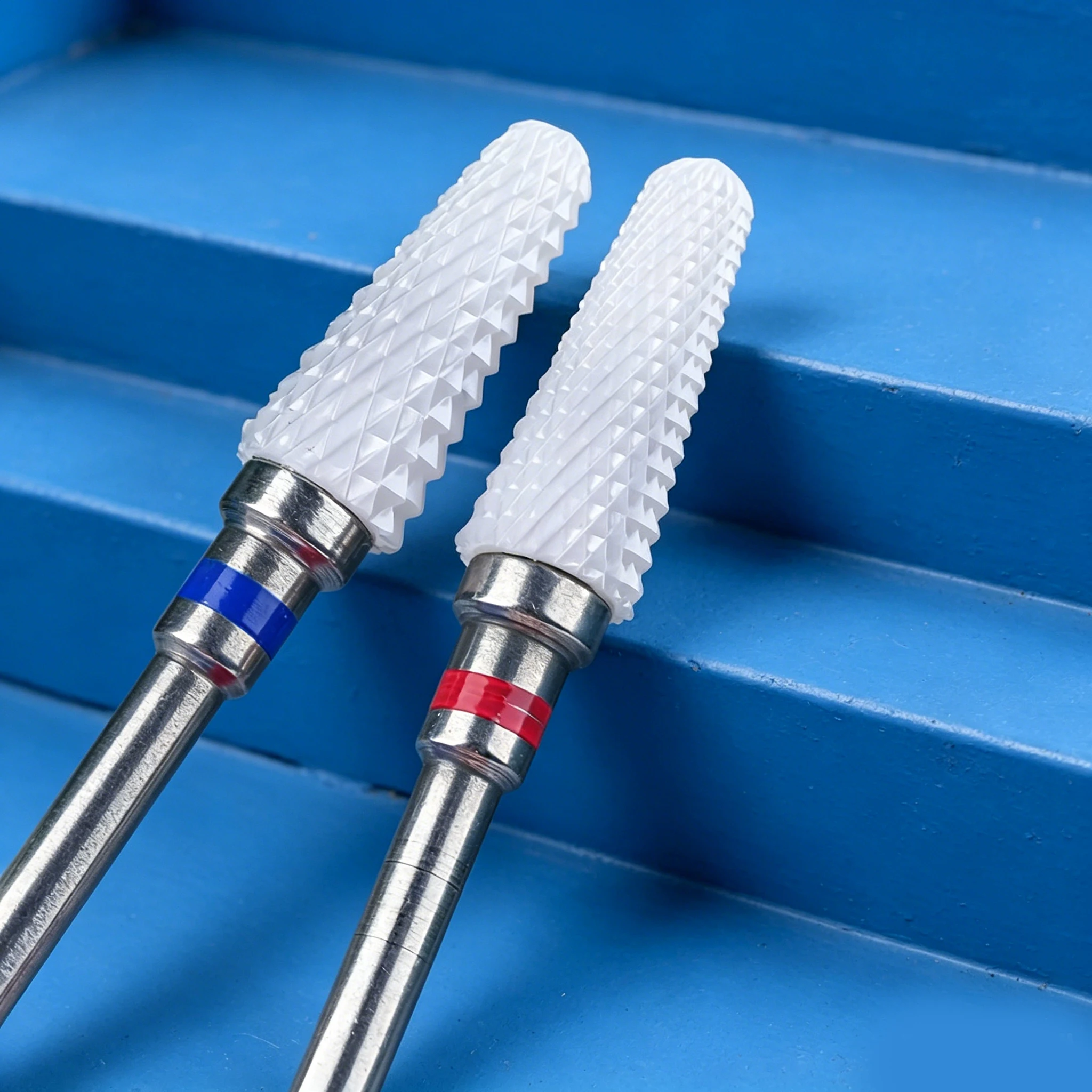 2Pcs Professional Ceramic Nail Drill Bit Set | Fast Gel Nail Remover, Compatible with All Nail Art Types