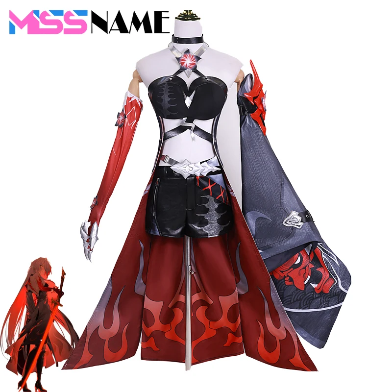 Red Acheron Cosplay Honkai Star Rail Cosplay Costume Party Clothing Role Play Comic Con Wigs Coser Prop