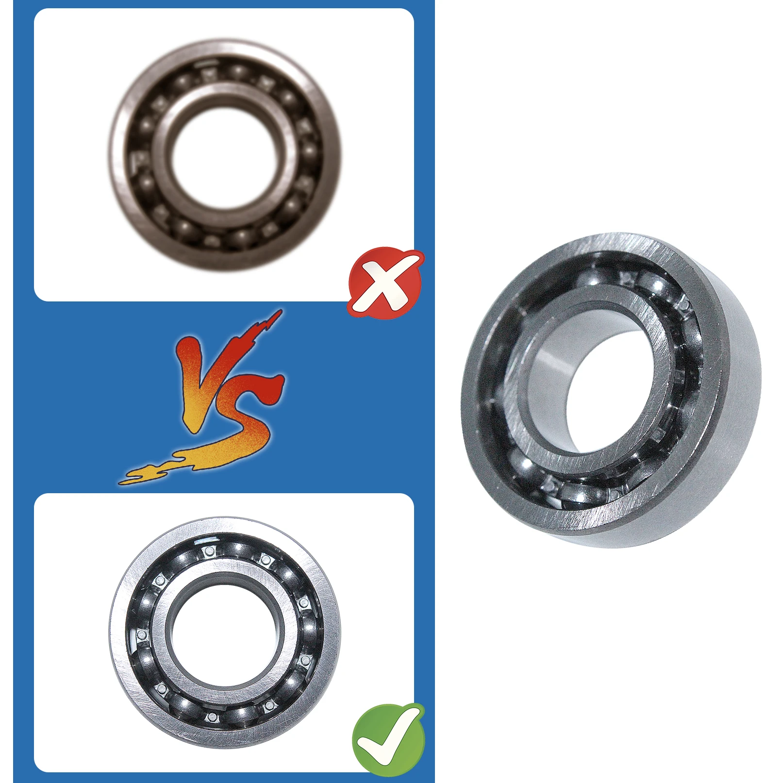 2set/lot Crankshaft Bearing Oil Seal Kit For STIHL MS180 MS170 MS 180 170 018 017 Chainsaw Part  9503 003 0311 / 9638 003 1581