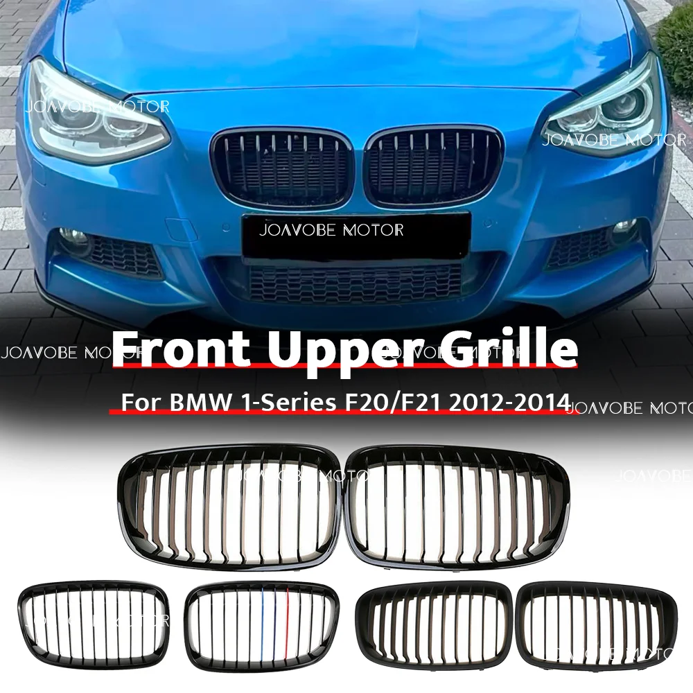 

Глянцевая черная решетка радиатора в стиле M-Color, матовая черная, с одной линией, для переднего бампера BMW 1-Series F20 F21 2012-2014