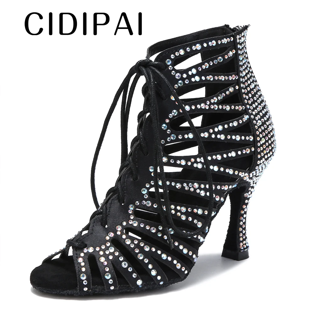 CIDIPAI 2023 New Women Dance Shoes Soft Soles Latin Dance Shoes Ballroom Dancing Shoes Tango High Heel Sexy Indoor Party Shoes