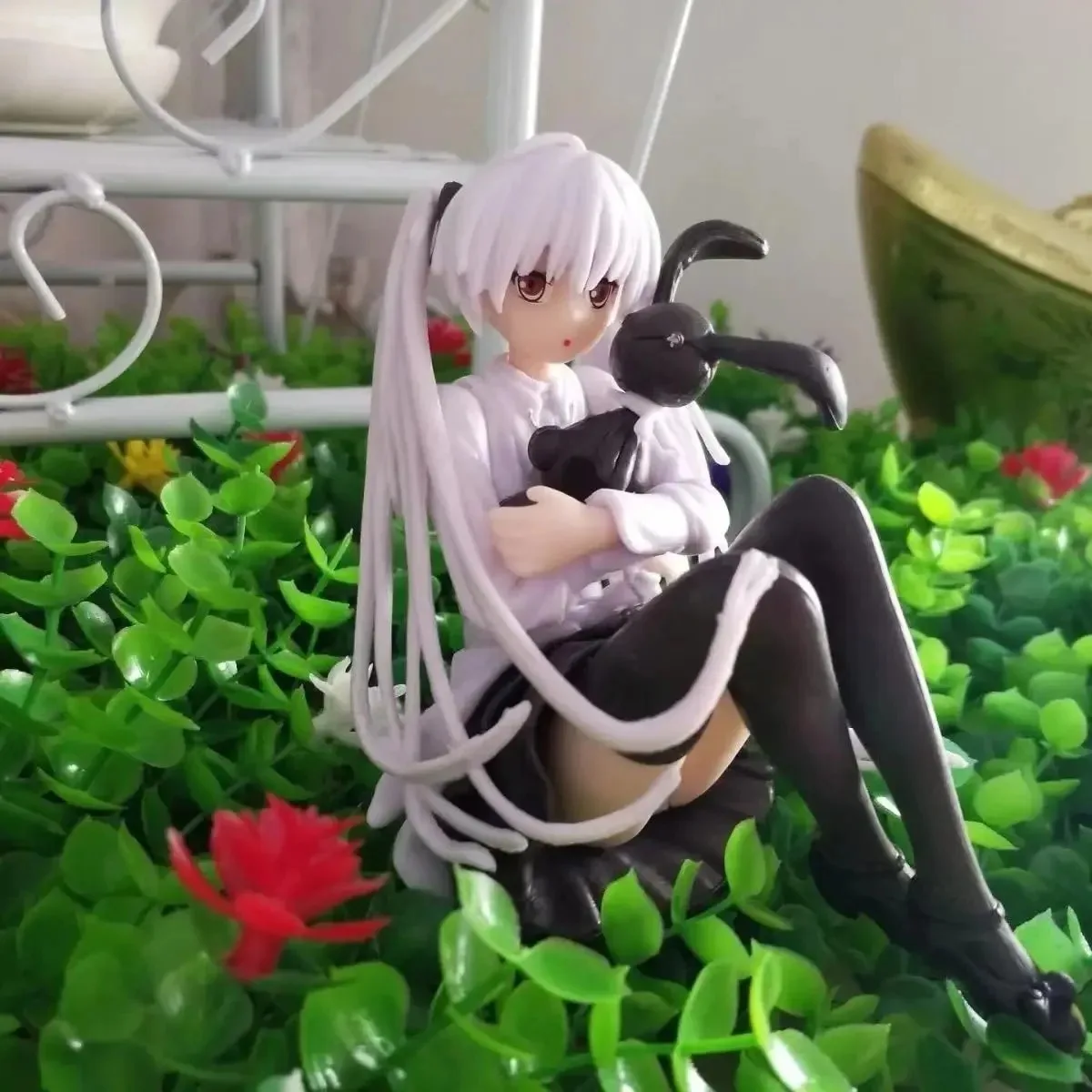 2026 new 10cm Cute Anime Lady Doll with Rabbit - Perfect Birthday Gift & Home Decoration! image 3