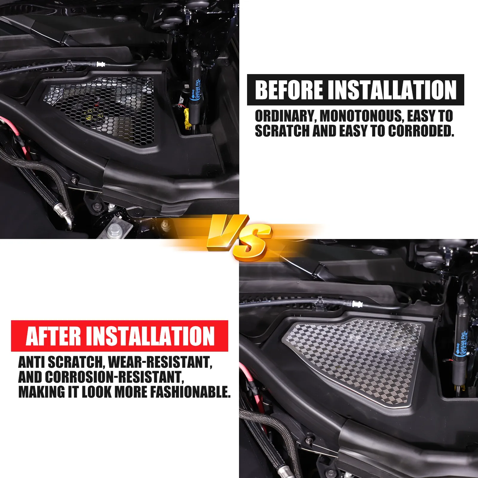 لسيارات BMW X3 G45 G48 2025 + محرك السيارة الغبار درع هود غطاء مضاد للحشرات مع المبرد انسداد الوقاية واقية تصفيف السيارة