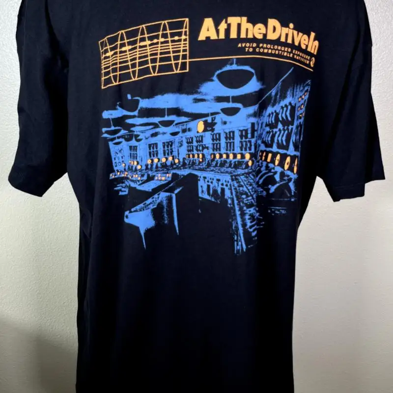 At The Drive In Avoid Prolonged Exposure To Combustible Nativism T-Shirt Men XXL
