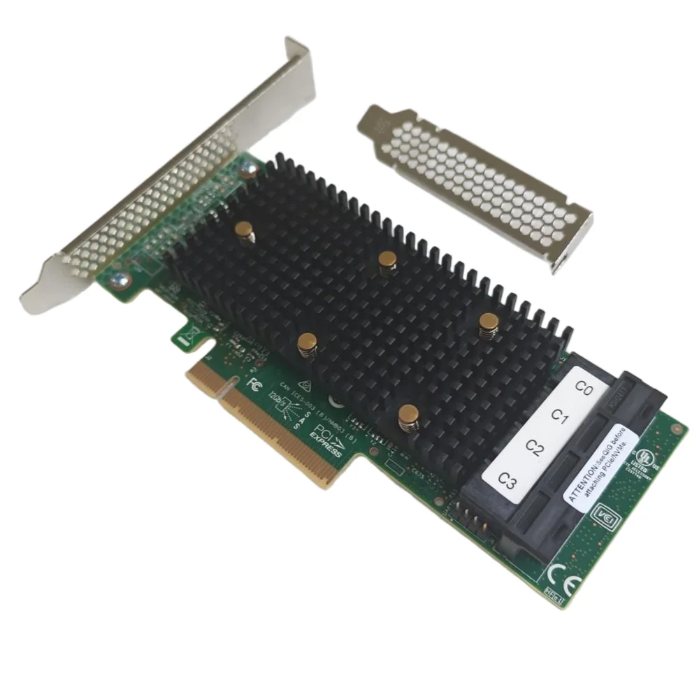 Broadcom LSI 9400-16i NVMe HBA Card 12Gb/s SAS/SATA Expansion Direct Card with SAS3416 Chip for Storage Expansion
