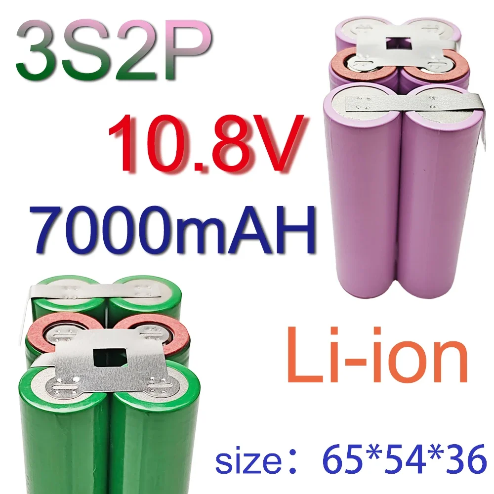 18650-35E/MJ1 custom welding 7000mAH 10.8Vto18V 3S2P 4S2P 5S2P 6S2P battery pack