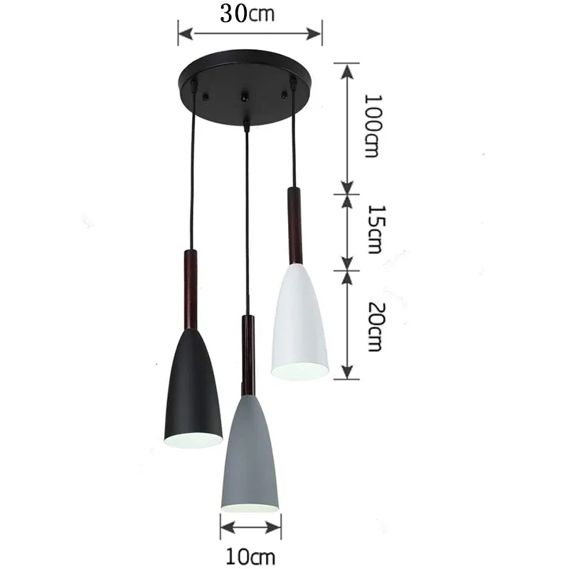 Imagem -05 - Nordic Minimalista Pendurado Lâmpada Modern Led Luzes Pingente Mesa de Jantar Ilha da Cozinha Decoração da Sala de Estar E27