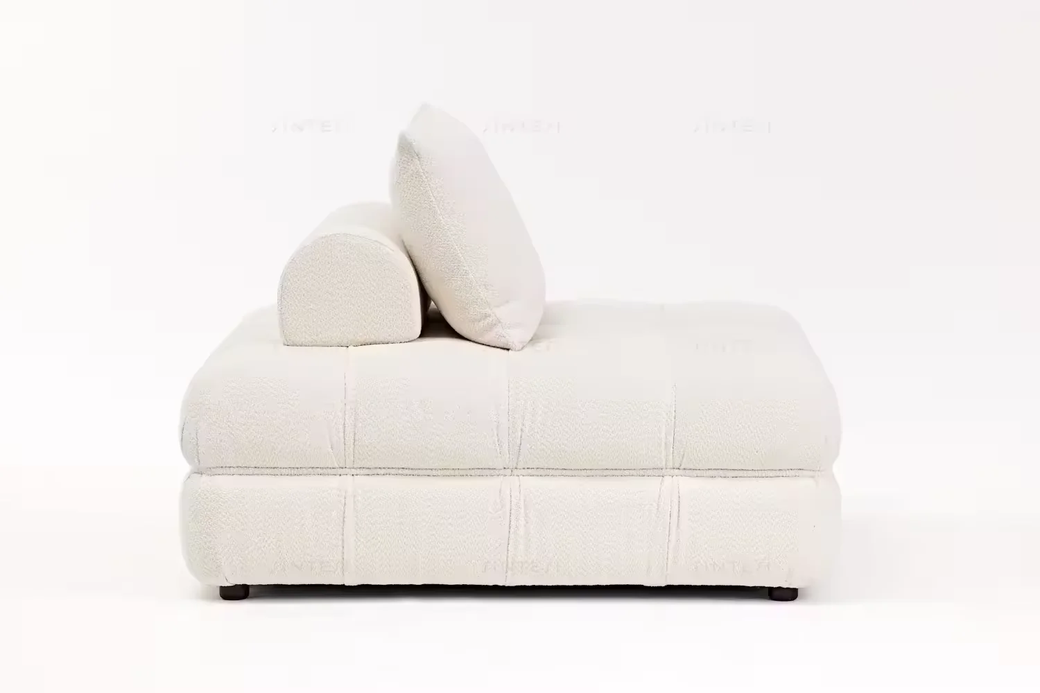 Ensemble de canapé sectionnel modulaire minimaliste nordique moderne 2/3/4 places en cuir pouf hôtel salon appartement Hall Villa centre commercial utilisation