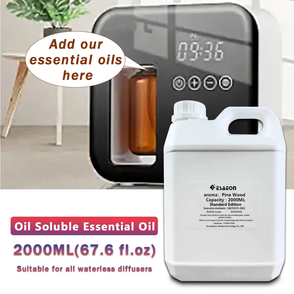 ESAEON 2000ml (67.6 fl.oz) Pine Wood/Westin White Tea Fragrant Essential Oils - Hotel Diffuser Supplement Liquid, Diffuser Oil