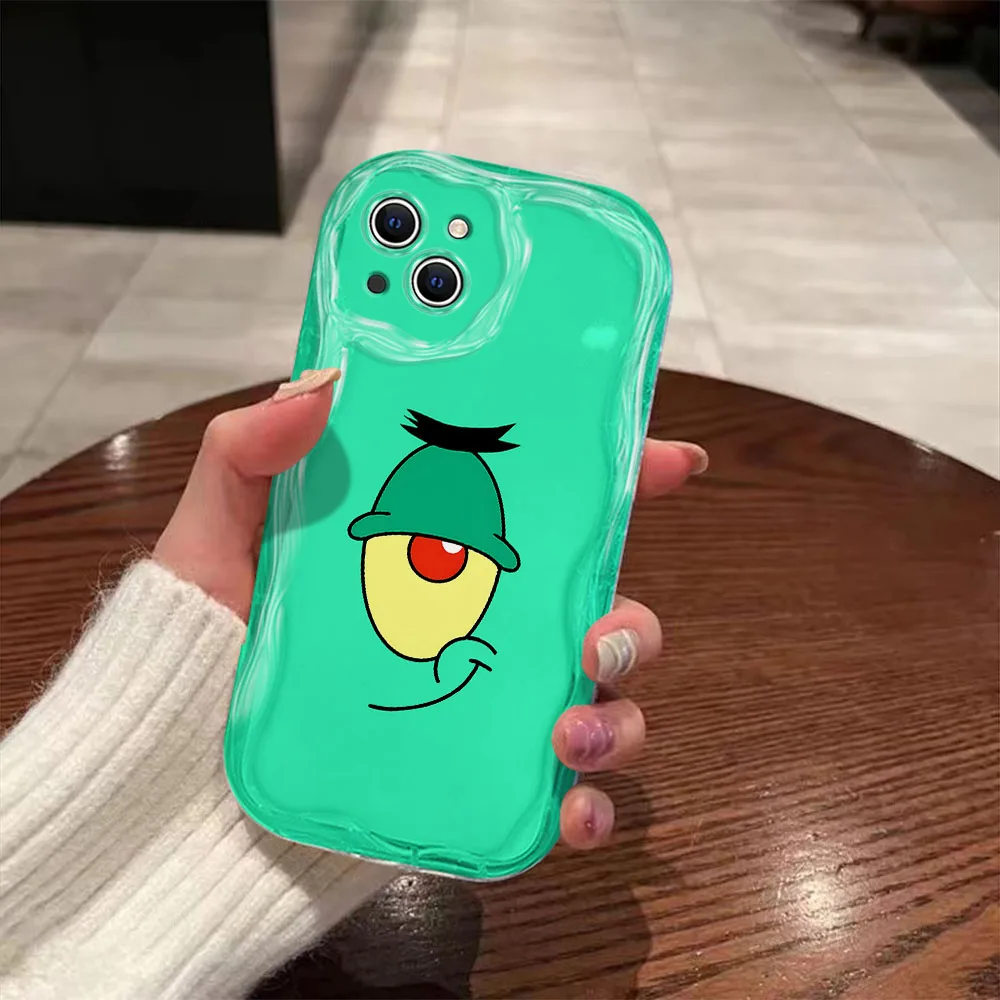 Süße S-SpongeBobs 3D Wave Hülle für IPhone 16 15 14 13 12 11 Pro Max Mini X XR XSMAX 8 7 6S Plus weiche Silikonhülle – Detail 11