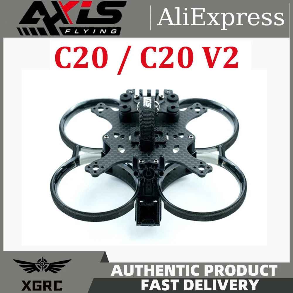 AXISFLYING CINEON C20 / C20 V2 Drone Frame KIT Support O3 Air Unit Anti-shake For RC FPV Drone 2 Inch Indoor Cinewhoop