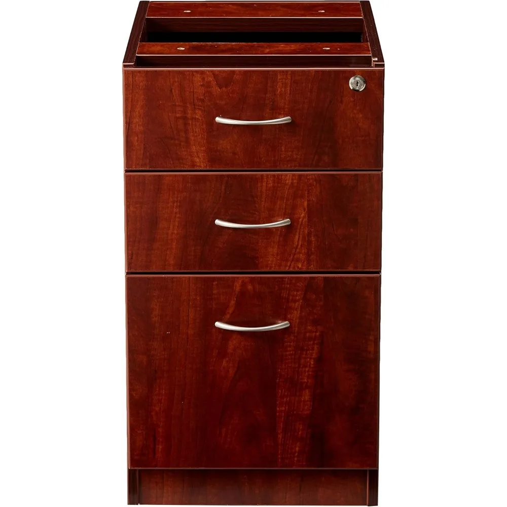 Series Free Standing Fixed Pedestals, Cherry