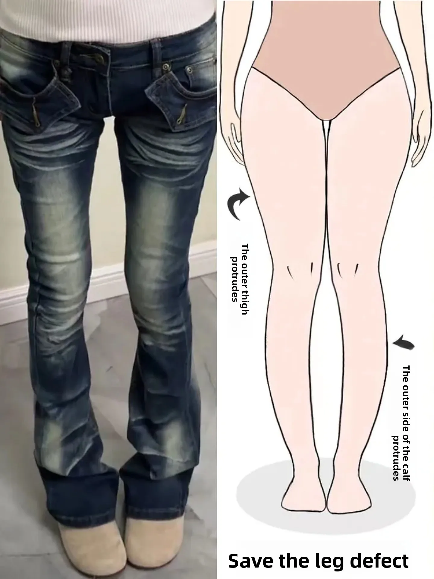 

Женские джинсы-клеш с низкой талией, сексуальные, в американском стиле, свободного кроя, повседневные, прямые брюки, осень-зима, новинка, уличный стиль