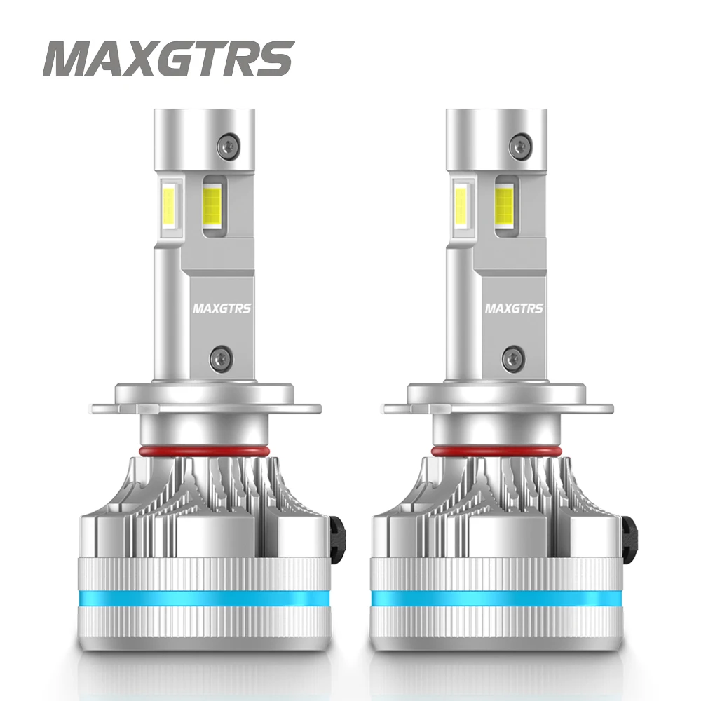 2x 3 Sides Shine H7 H4 H11 Led Lamp Tube Lights H8 HB3 9005 HB4 9006 9012 12V Canbus Car Led Headlight Bulb For Projector Lens