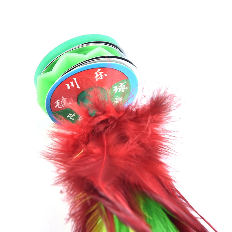 China Jianzi Footbal Foot Kick Fitness Entertainment Handwheel Fancy Goose Feather Shuttlecock sport For Physical Exercise