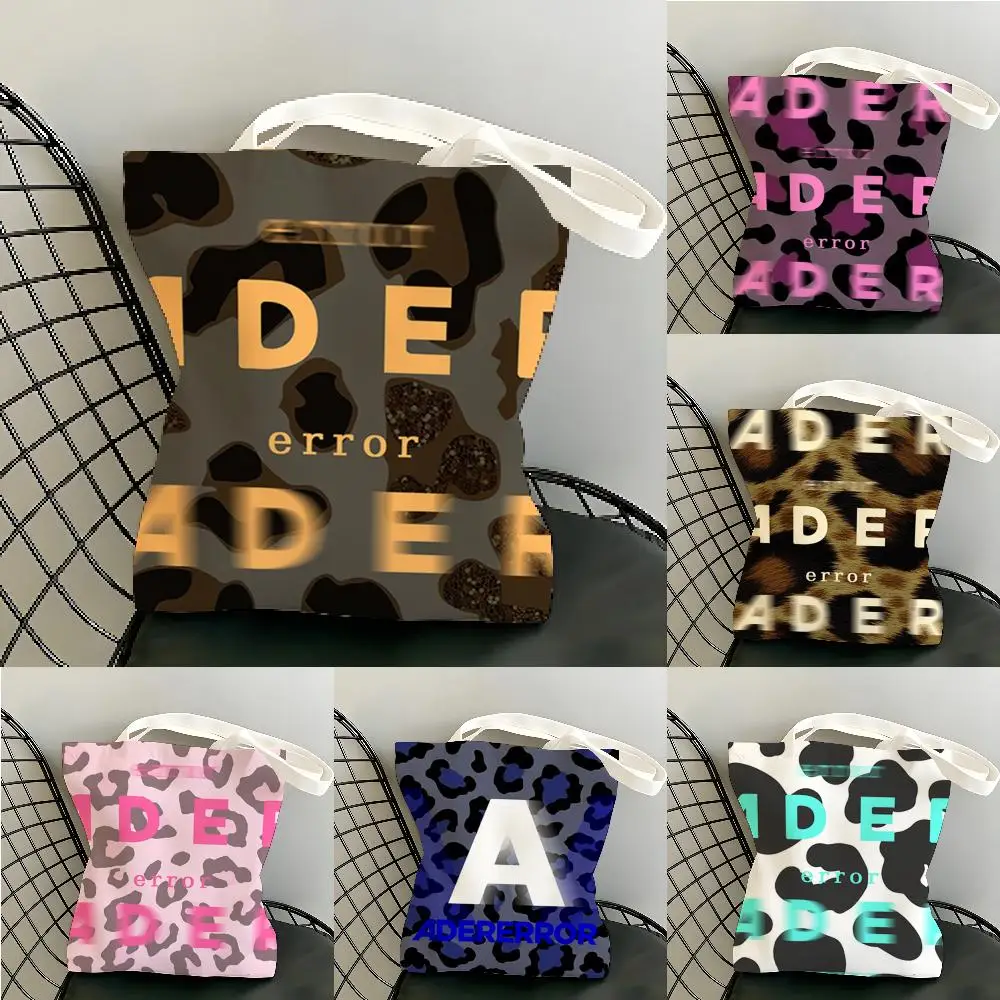 Luxury A-AderS Brand E-ErrorS Storage Bags Canvas Double-Sided Print Beach Bag Durable Lightweight Shoulder Travel Bag Gift Eco