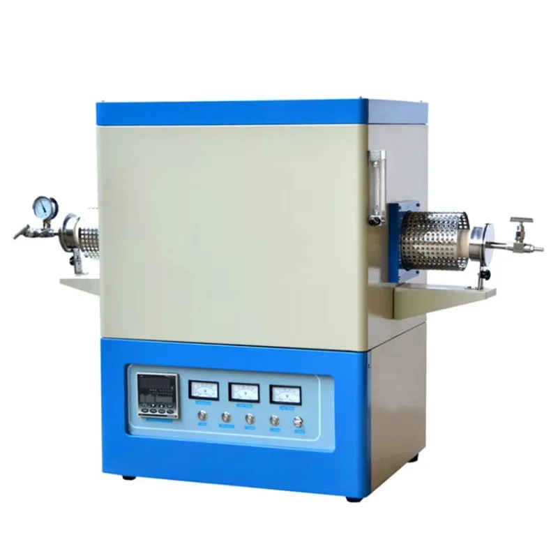 1800C tube furnace, stainless steel vacuum seal flange, two valves and four thermal ceramic blocks