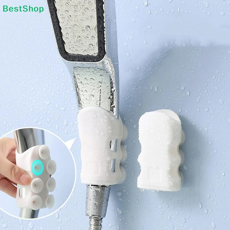 

〔N〕Shower Head Suction Cup Holder, Reusable Silicone Shower Handle Grip with Strong Suction Cups for Bathroom Use