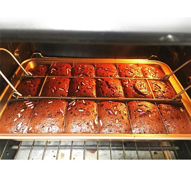 

Brownie Mold Cake Mold For Baking Live-Bottom Solid Non-Stick Coating Thicken Bakeware Tools All For Baking
