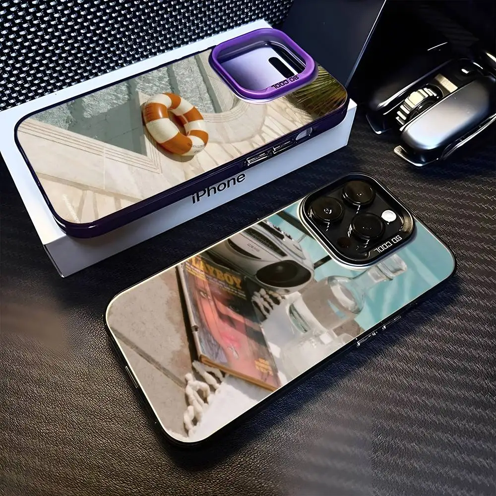 

pool party Phone Case For iPhone17,16,15,14,13,12,11 Plus,Pro Max Purple Matte Shockproof Cover