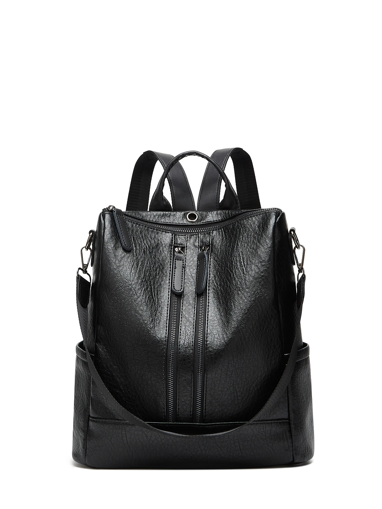 

Large-Capacity Minimalist Multi-Pocket New Style Fashionable Versatile Women's Solid-Color Backpack