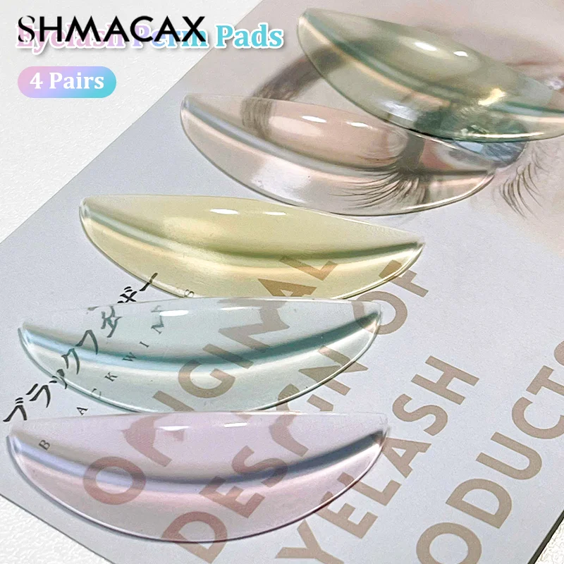 4 Pairs Of Silicone Eyelash Perm Pad Lifting Lashes Rods Shield L Warped Eyelash Curler Accessories Applicator Makeup Tools