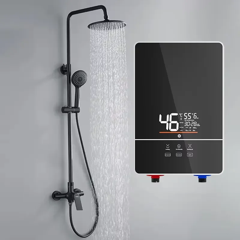 Smart Constant Temperature 6000W 220V Tankless Instant Electric Water Heater for Hotel Home Geyser