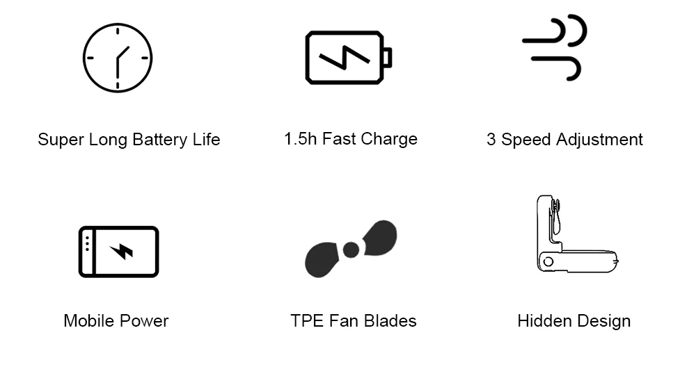 Tragbarer Mini-Handventilator 2000mAh Persönlicher Faltbarer Kleiner Kühlventilator für Reisen 3-in-1 Taschenventilator mit Powerbank 3 Geschwindigkeiten – Detail 2
