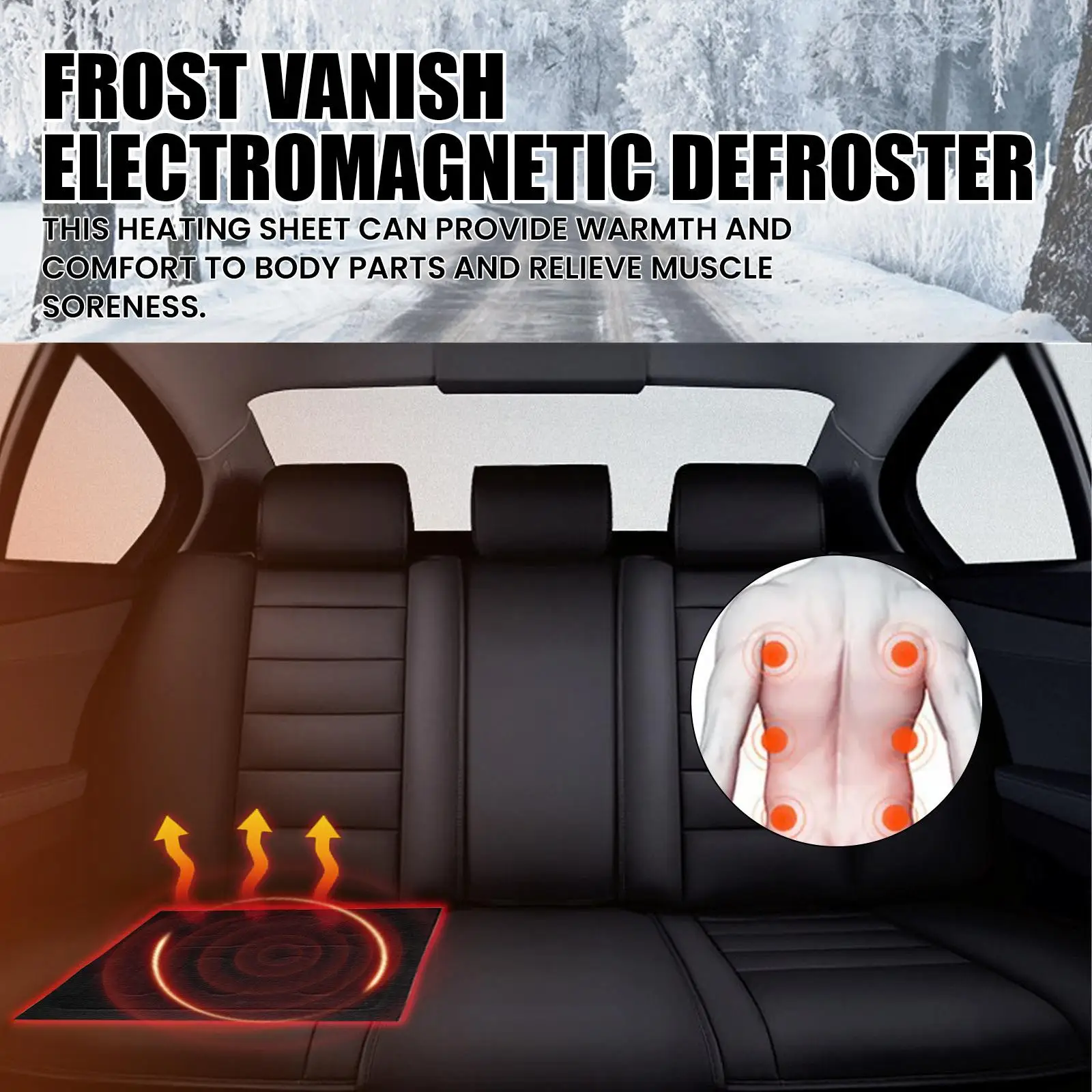 

Automotive USB Heating Pad Defogger Electric Car Heater Pad Defroster Warmer Tool for Winter Ice Removal and Demisting