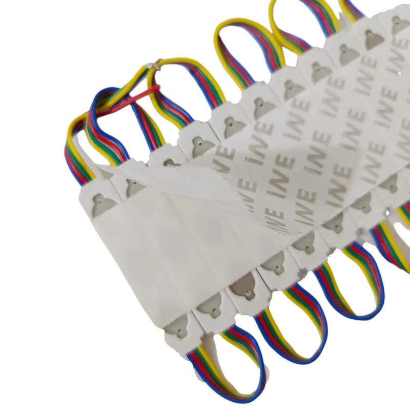 100PCS RGB Color Changing Module SMD 50505 DC12V 1.5W 3 LED injection Module Lights Lamp for Letter Sign Advertising Signs