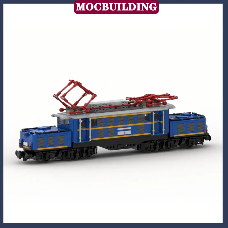 MOC City Transport Train Model Building Block Assembly Freight Train Railway Children Collection Series Toy Gifts