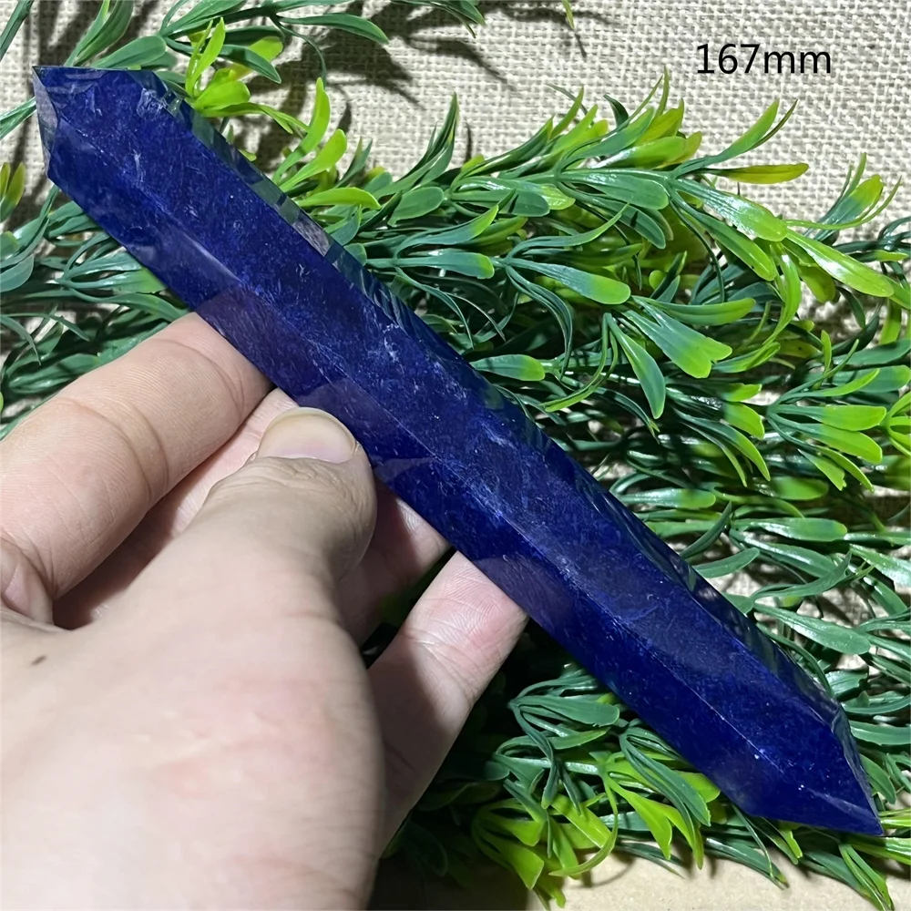 Crystal Natural Blue Smelting Stone DT Tower High Quality Reiki Beauty Minerals Healing Spiritual Home Decoration