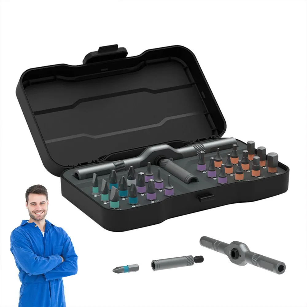Diy screwdriver 24 in 1, 24pcs Multi Bit Magnetic Precision Screwdriver Set