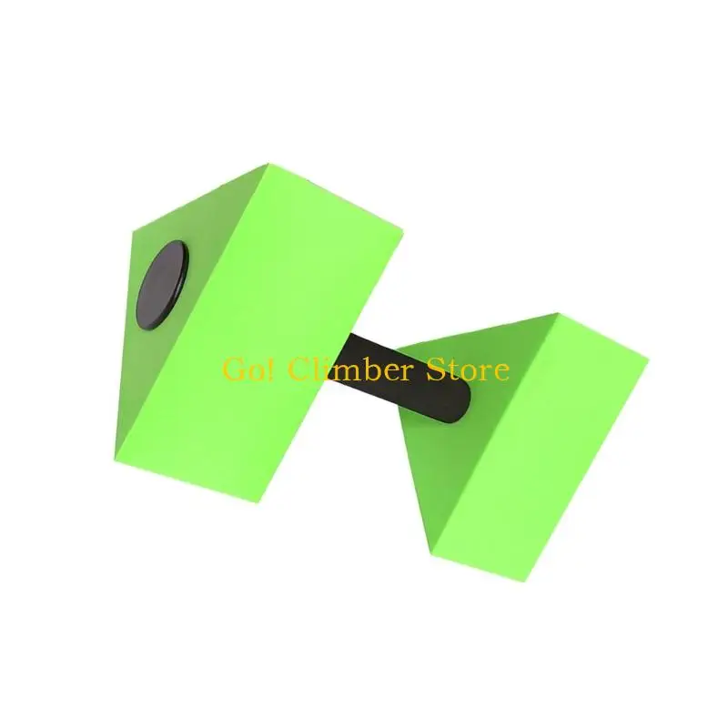 Q84C Swim Fitness Hand Dumbbell for Pool Training, Water Exercise Tool with Triangular Grip Form for Aerobics Practice