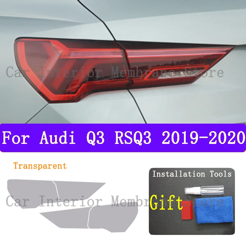 For Audi Q3 RSQ3 2019-2020  TPU Car Exterior Headlights Anti-Scratch Protective Film Headlamps Repair Sticker Accessories Refit