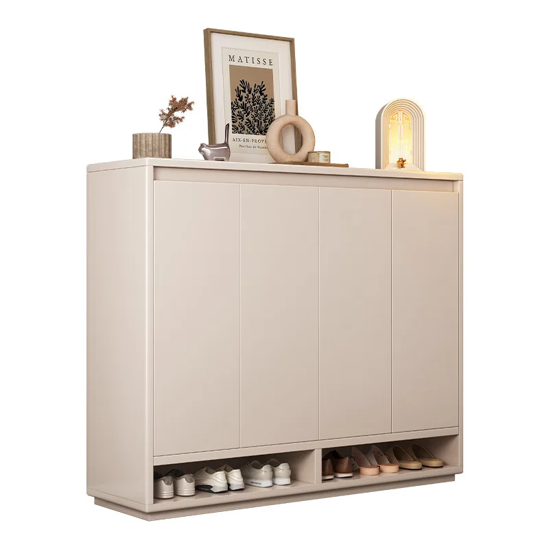 

Shoe cabinet household door storage integrated against the wall into home indoor new 2025 explosion corridor outside entrance