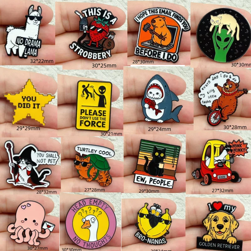 1pcs Certified Silly Goose Enamel Pins Cartoon Animal Quotations Brooches Lapel Badges Custom Jewelry Gift For Kids Friends