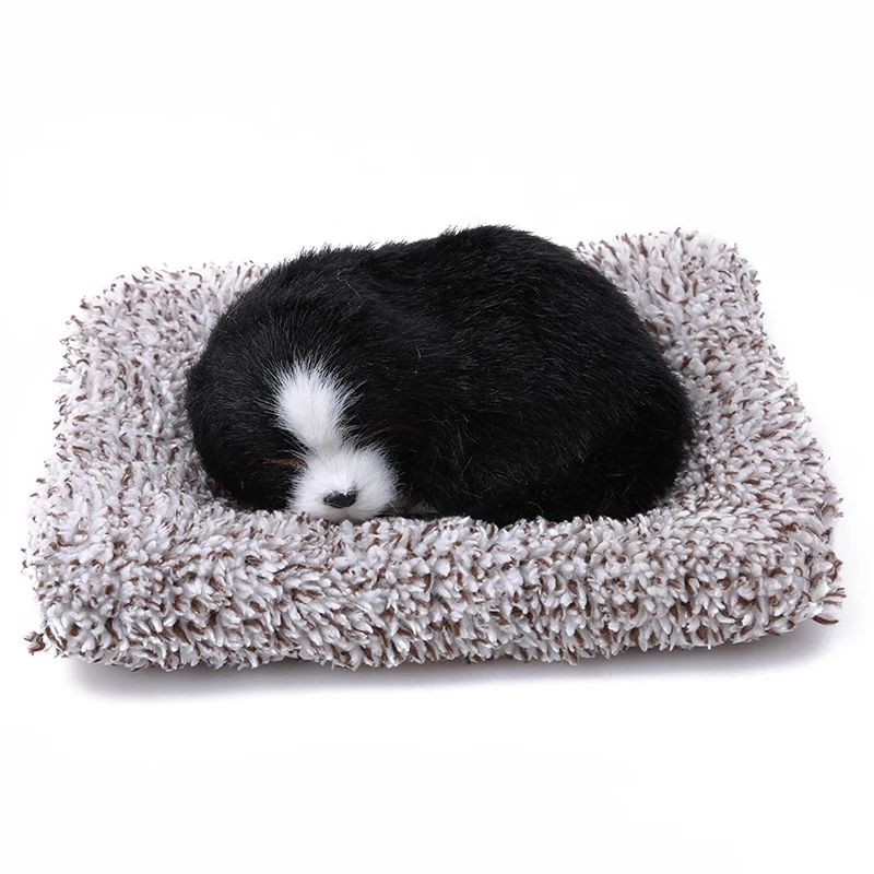 Car Stuffed Toys Decor Cute Simulation Animal Labrador/Husky Doll Plush Sleeping Dogs Toy Car Interior Decoration Birthday Gift