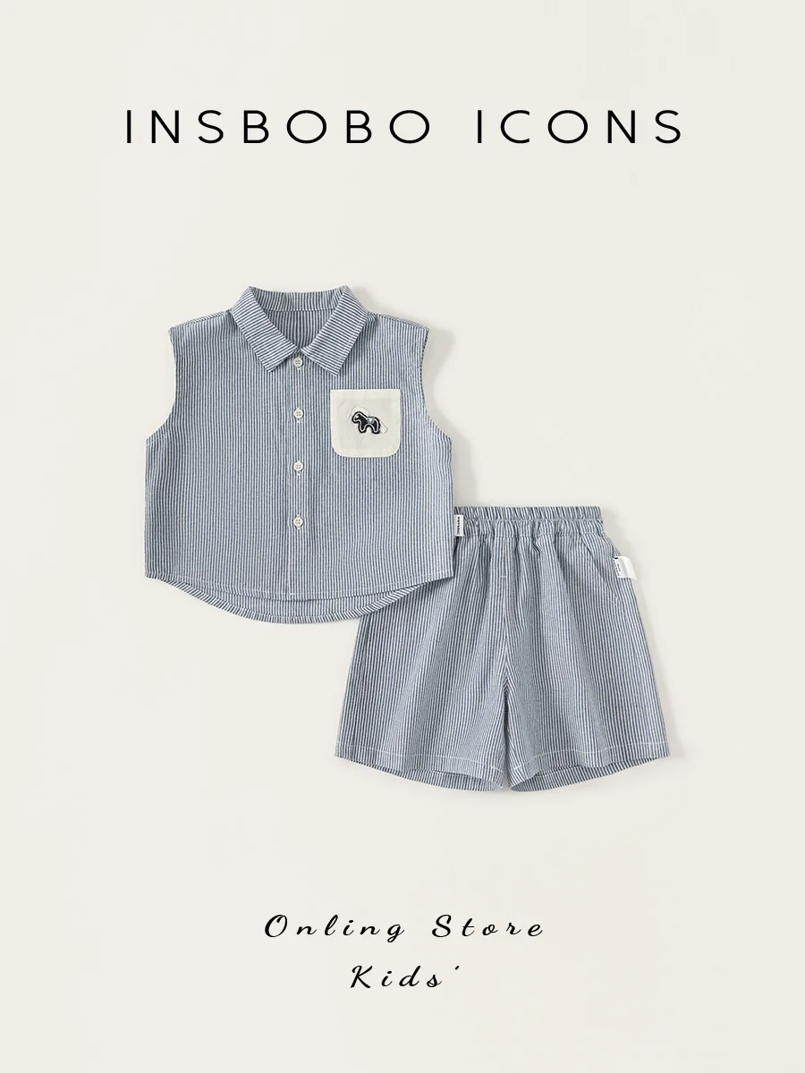 insbobo-boys-summer-outfit-2-piece-set-cotton-stripe-shirt-and-pants-baby-boy-clothes-casual-style-child-fashion