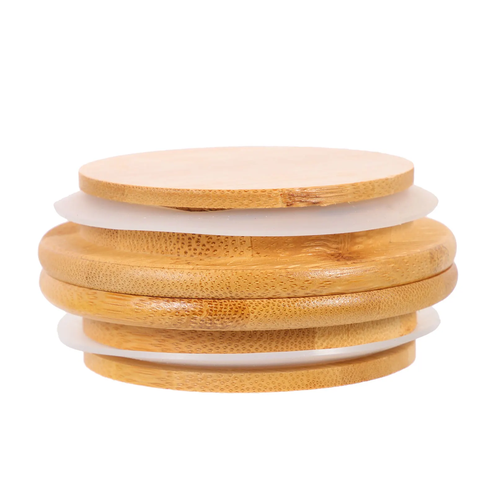 

2pcs Wooden Pitcher Lid Wear-Resistant Replacement For Tea Jug Silicone Water Dispenser Cover Household Jug