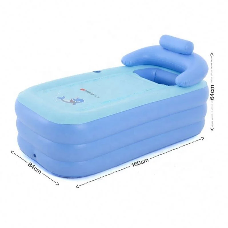 

New Design Portable Inflatable Bathtub for Adults | Compact Travel Bath Tub with Quick Inflation