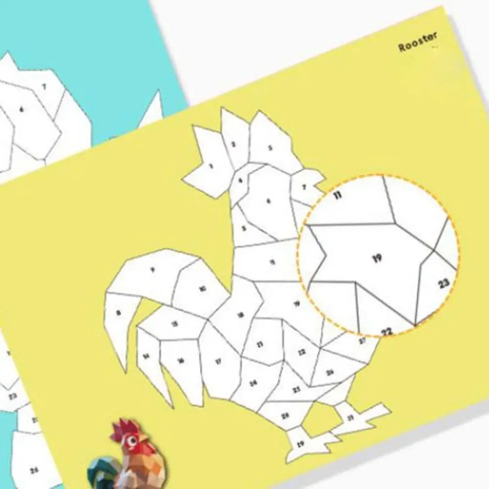 

Paper 3D Geometric Sticker Books Educational Toys Handmade DIY Paste Material Kit Cartoon Car Animals Sticker Book Birthday Gift