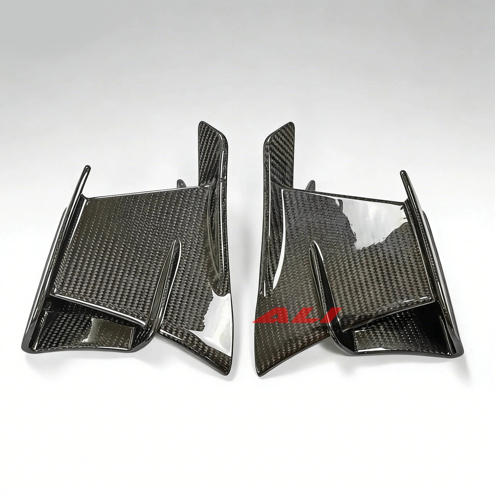

Real Carbon Fiber For Kawasaki NINJA ZX4R ZX4RR 2019-2026 Motorcycle Winglet Aerodynamic Side Spoiler Fairing Carbon Cover Guard