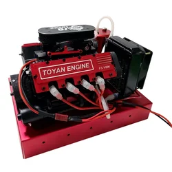 V8 Engine Model Methanol Version V8 Mini Engine Model FS-V800 Complete Set of Finished Metal Toy Gifts