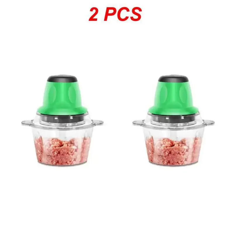 

1/2PCS Cooking Machine Powerful Garlic Vegetable Meat Grinder 2l Crusher Meat Grinder Vegetable Food Chopper Mixer